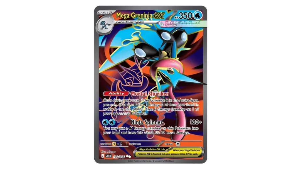 Mega Greninja ex Ultra Rare Chaos Rising