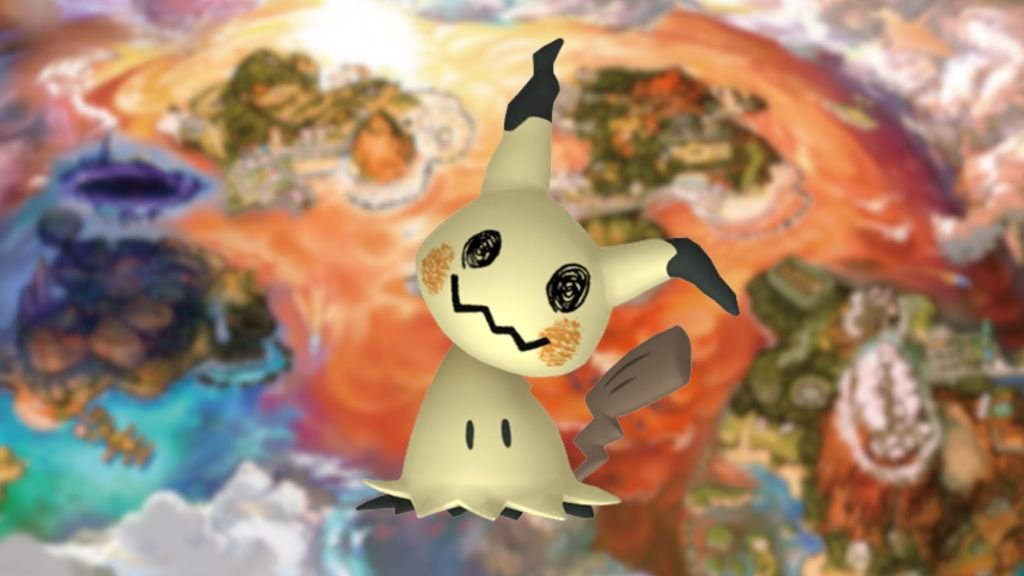 Mimikyu with Alola Background