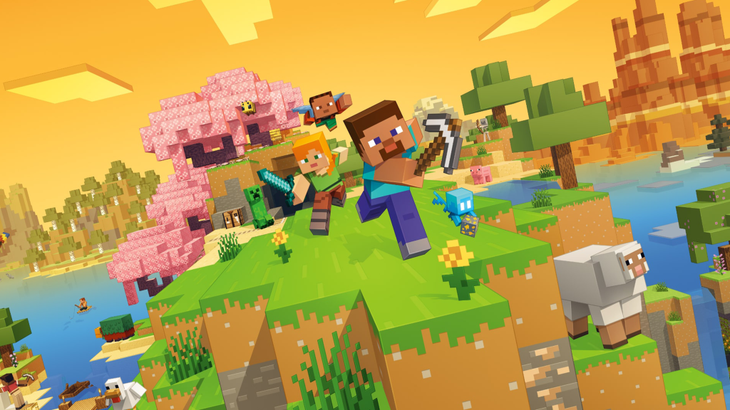 Promotional art from Minecraft.