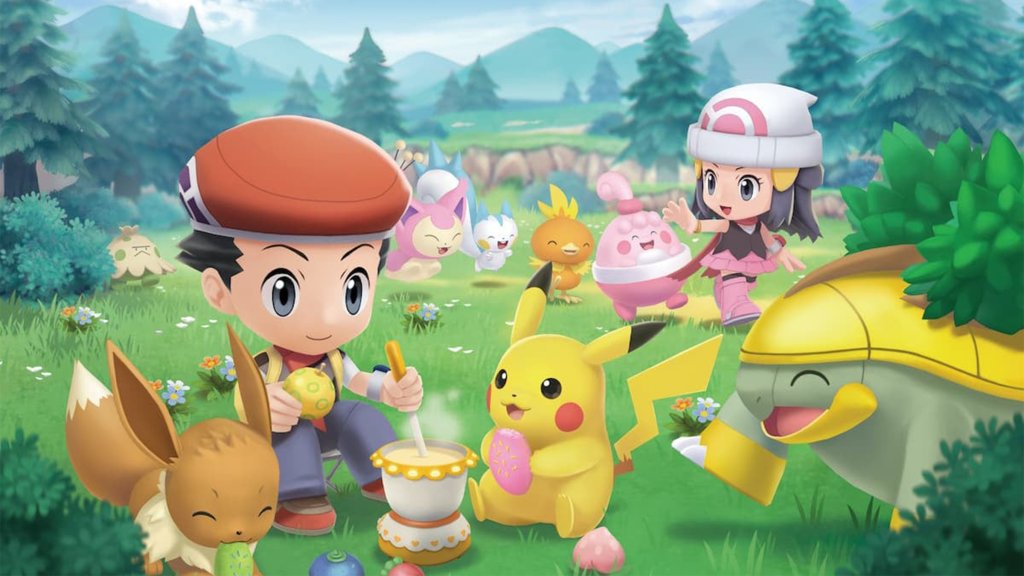 Promotional art from Pokémon Brilliant Diamond.