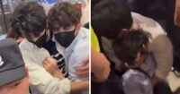 Aktor BL Lindungi Kekasih Onscreen-nya dari Kerumunan di Bandara!
